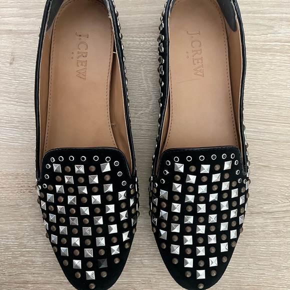J Crew Addie Beaded/Studded Loafers Size 7.5 - Picture 2 of 3